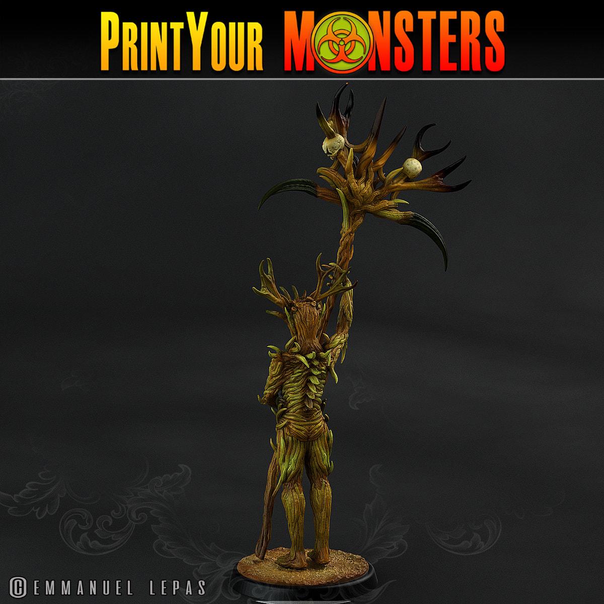 Dark Tree Men, Dryad Demons - Print Your Monsters