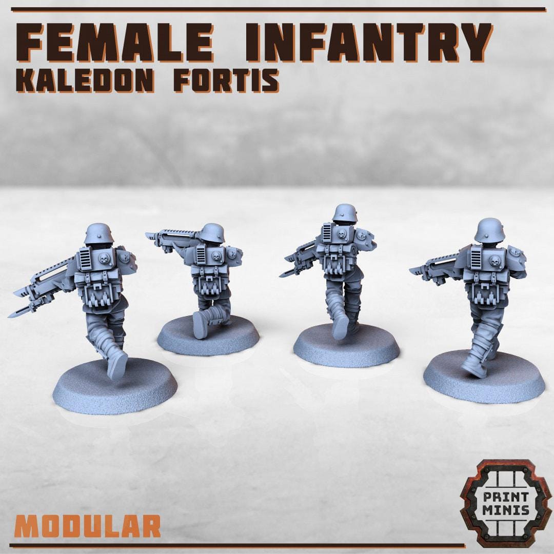 Kaledon Imfantry - Print Minis