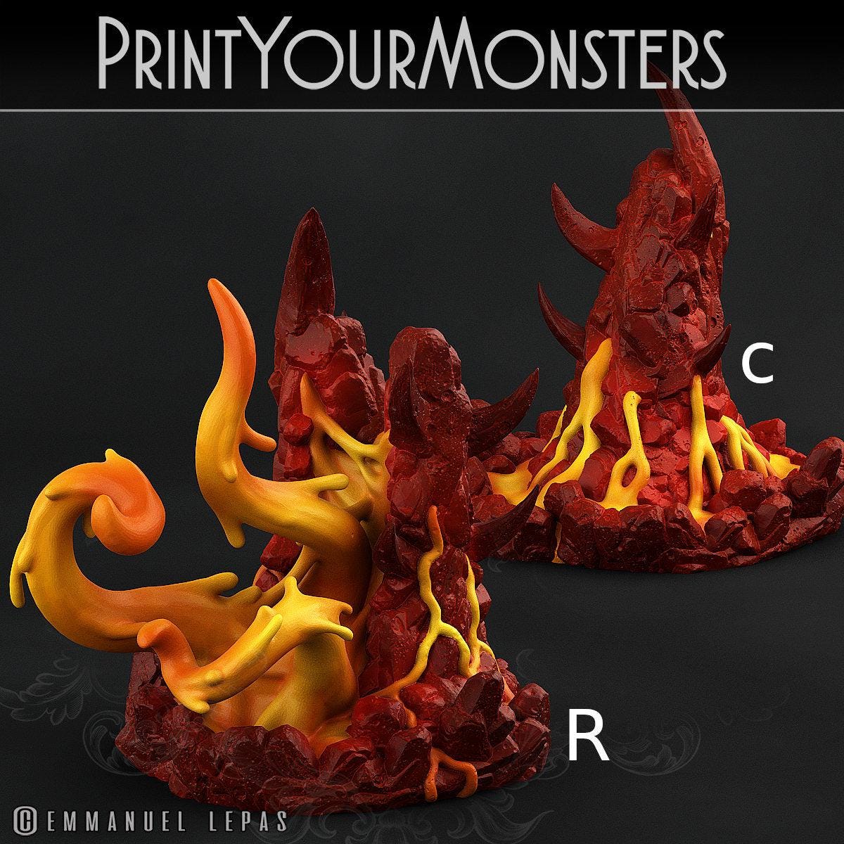 Infernal Magma Roper - Print Your Monsters