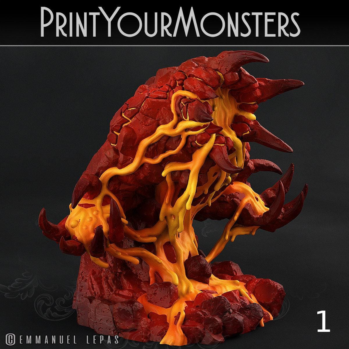 Infernal Magma Elementals - Print Your Monsters