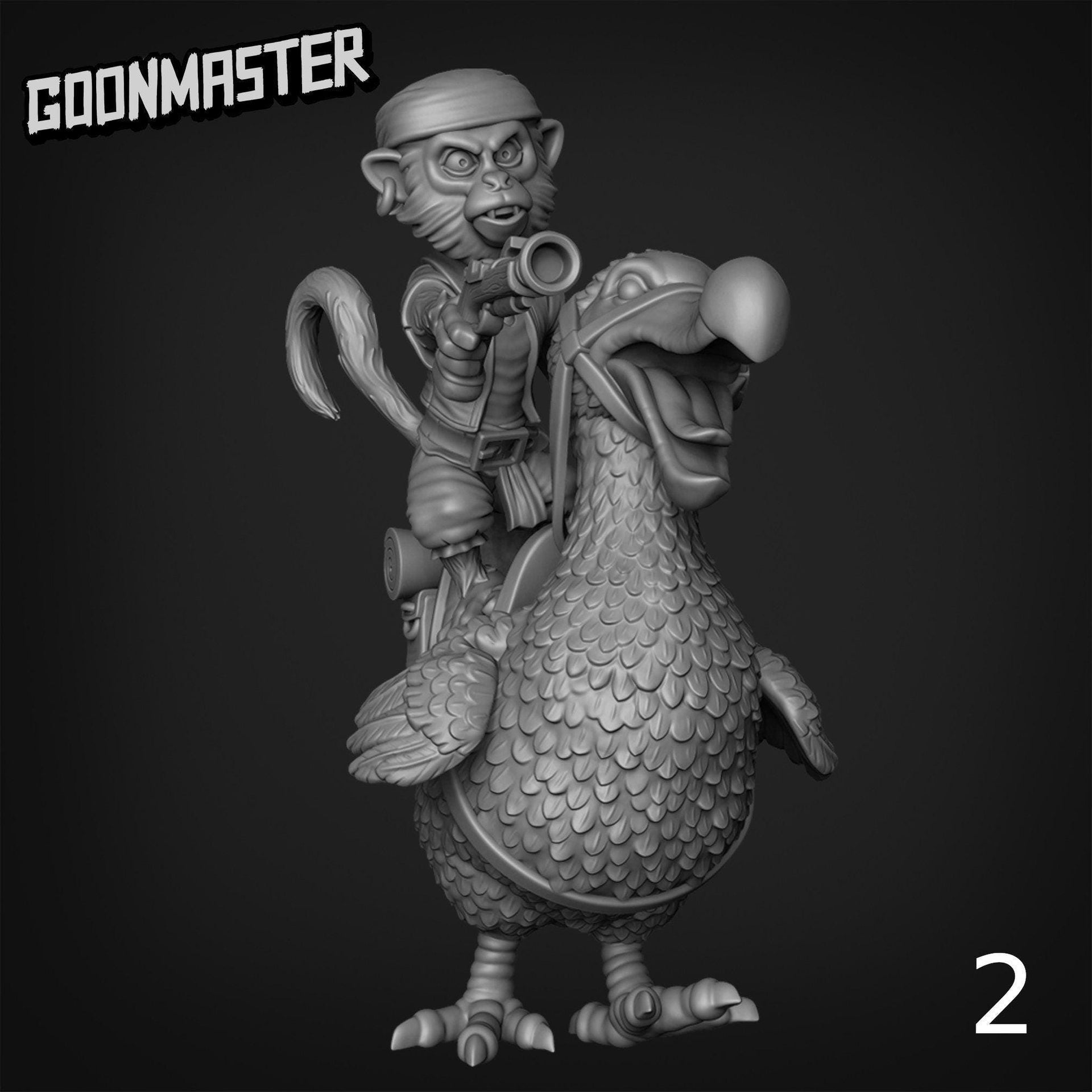 Dodo Mounted Pirate Monkey - Goonmaster