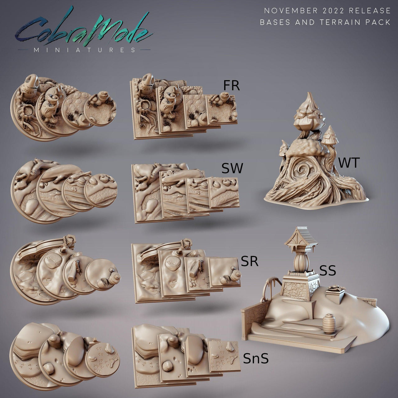 November Miniature Bases - CobraMode