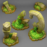 Gothic Ruins Scatter Terrain - Fantastic Plants and Rocks