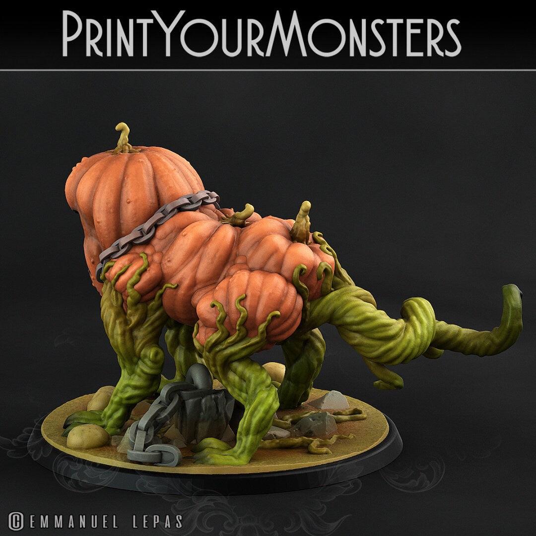 Dangerous Pumpkin Dog - Print Your Monsters