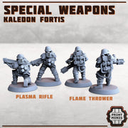 Kaledon Fortis Special Weapons  - Print Minis