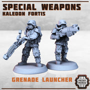 Kaledon Fortis Special Weapons  - Print Minis