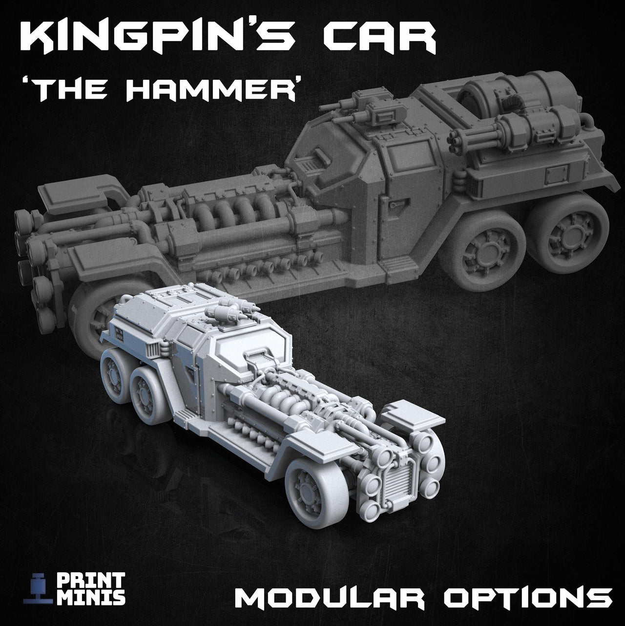 Kingpins Car &quot;The Hammer&quot; - Print Minis