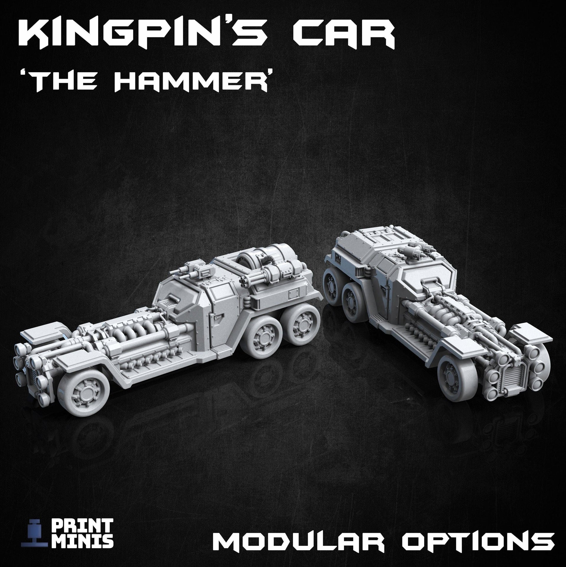 Kingpins Car &quot;The Hammer&quot; - Print Minis