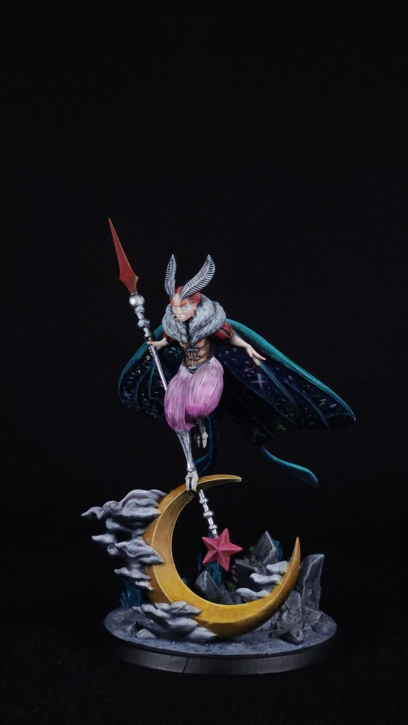 Noctuoidea Mage Psychidae, Mothfolk Psychic- CobraMode | 28mm and 32mm | Wargaming | DnD | Tabletop Roleplaying