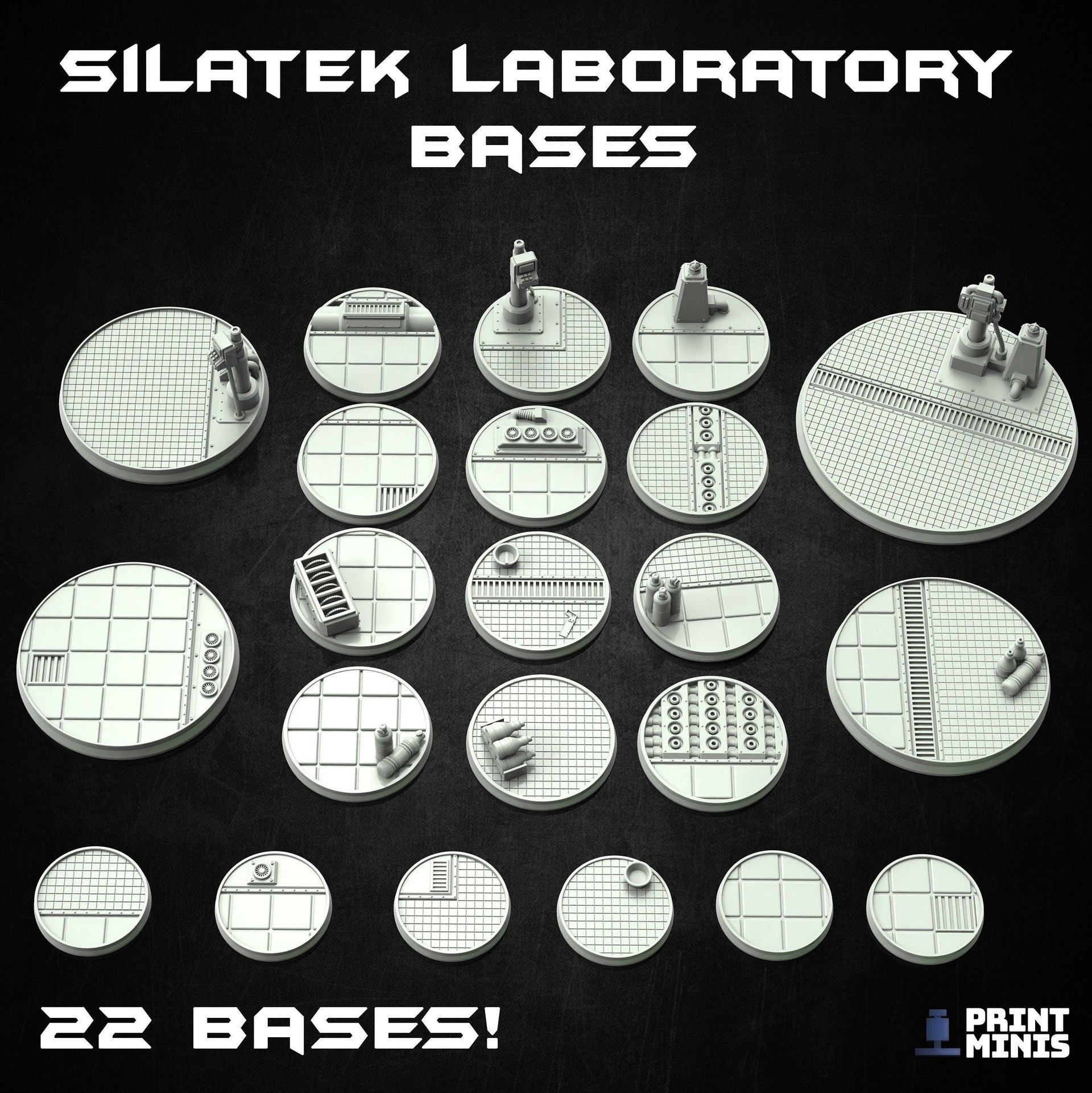 Silatek Laboratory Bases - Print Minis