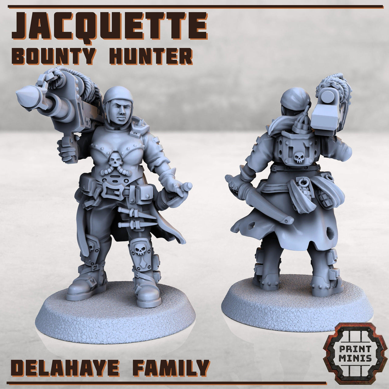 Jacquette, Bounty Hunter - Print Minis