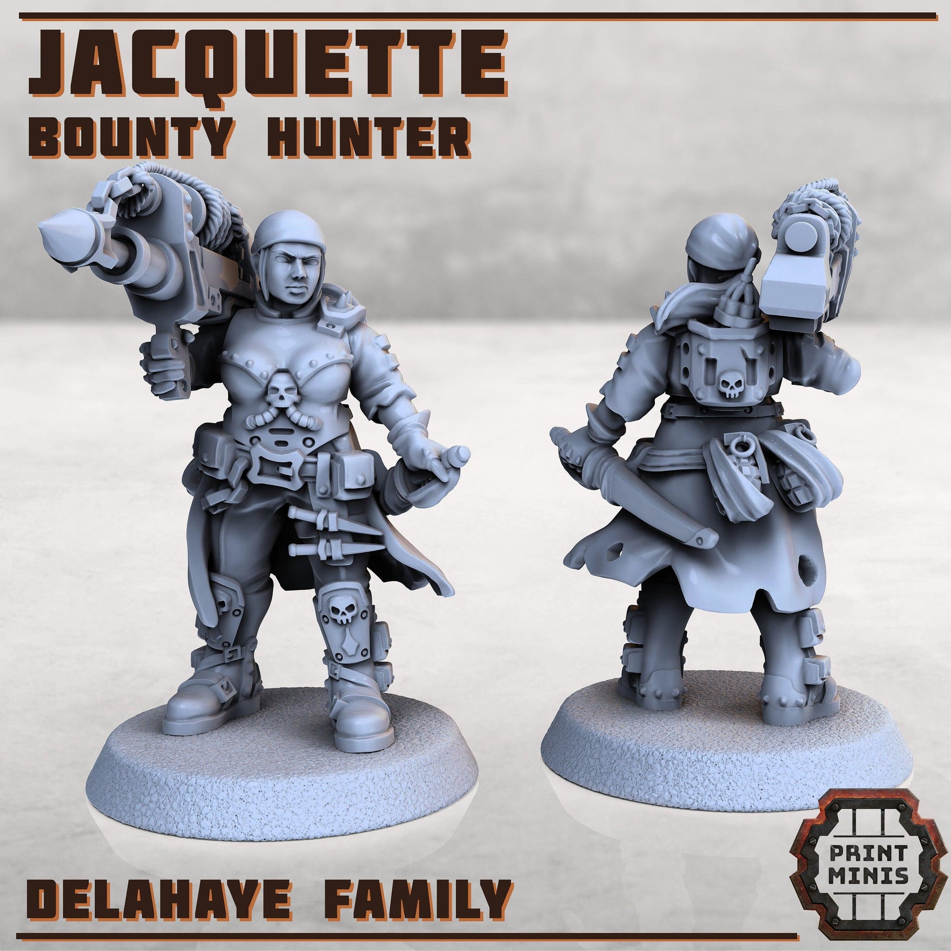 Jacquette, Bounty Hunter - Print Minis