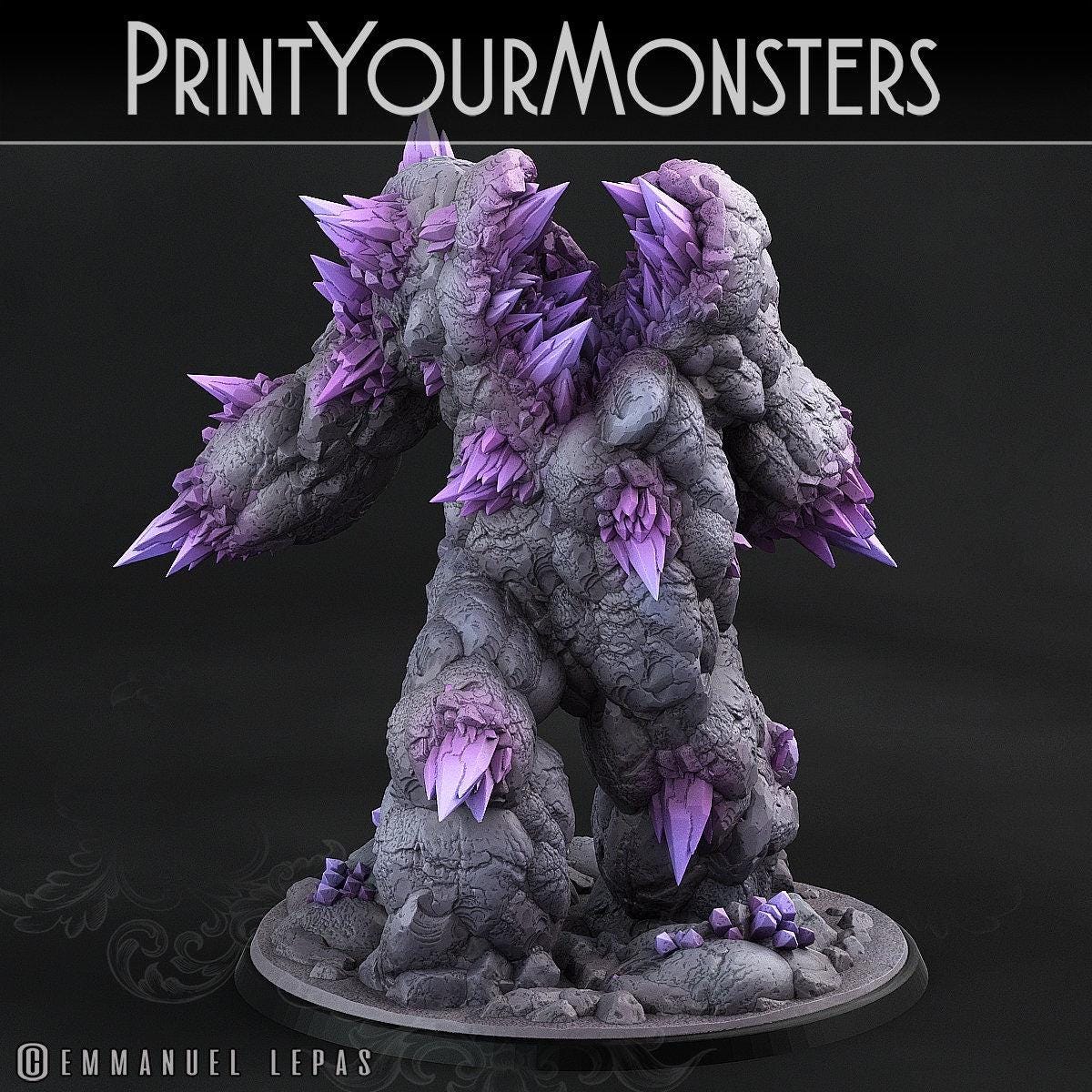 Amethyst Golem - Print Your Monsters