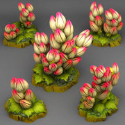 Tropical Flowers Scatter Terrain - Fantastic Plants and Rocks