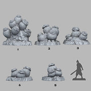 Cactus Flowers Scatter Terrain - Fantastic Plants and Rocks