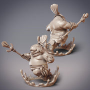 Ngamari Wave Dancer Luwara, Dugong Water Mage - CobraMode | 28mm and 32mm | Wargaming | DnD | Tabletop Roleplaying