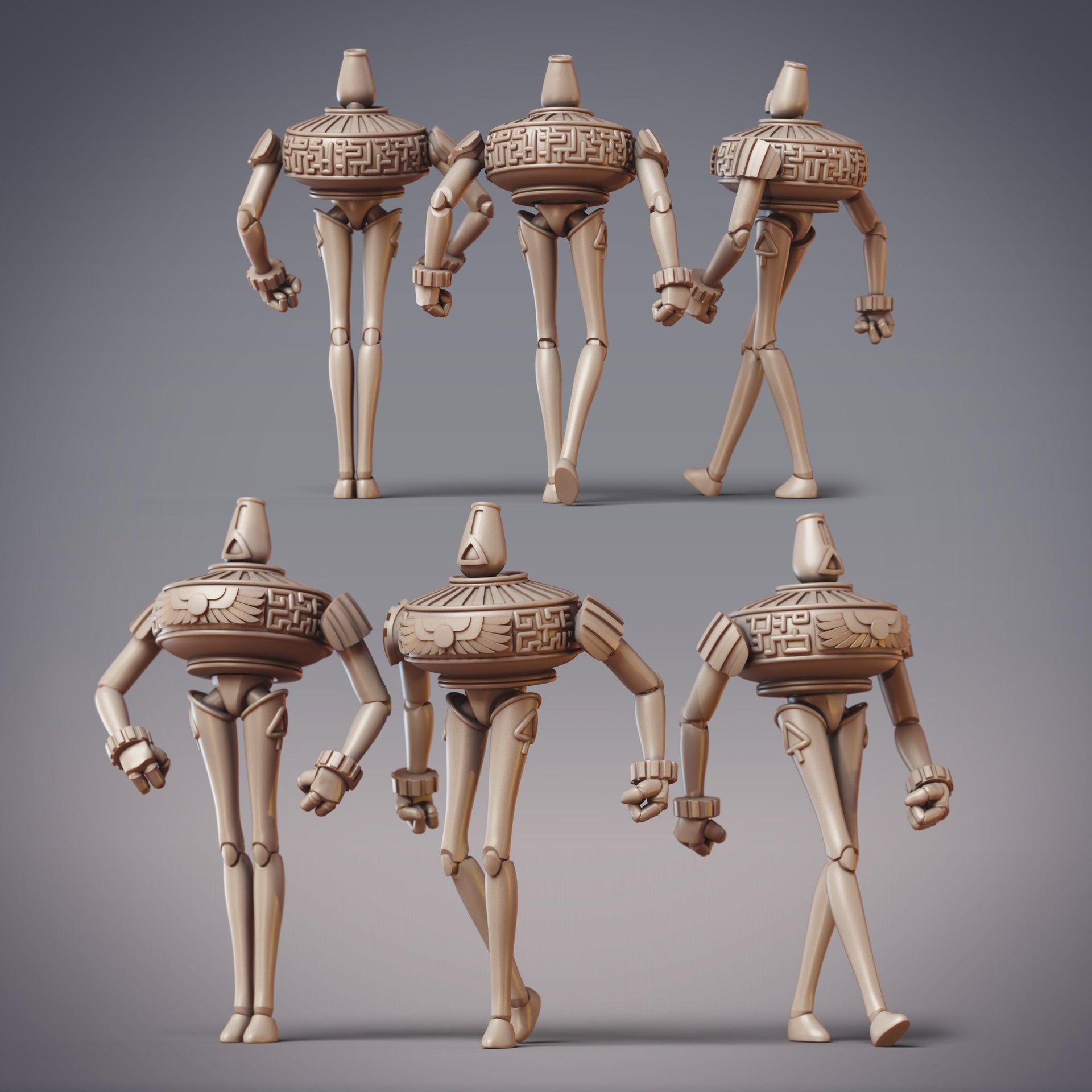 Ahurazad Homunculus, Ancient Robot Guardsmen - CobraMode - CobraMode | 28mm and 32mm | Wargaming | DnD | Tabletop Roleplaying