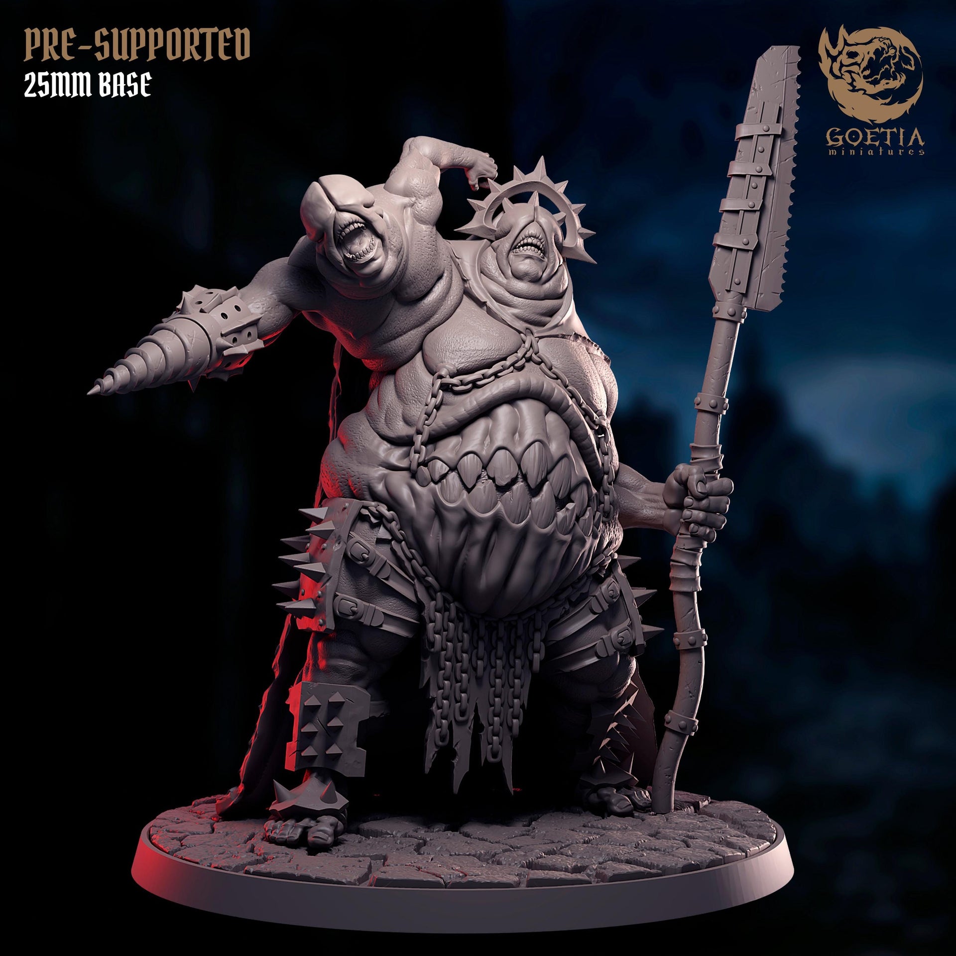 Vornath, Mutant Gladiator - Goetia Miniatures | 28mm and 32mm | Wargaming | DnD | Tabletop Roleplaying