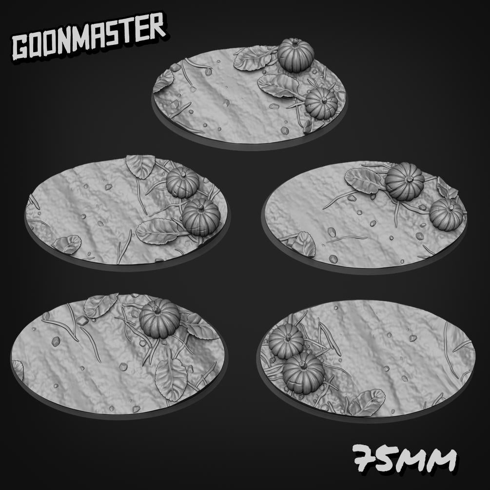 Pumpkin Patch Bases - Goonmaster | 28mm and 32mm | Wargaming | DnD | Tabletop Roleplaying