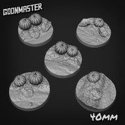 Pumpkin Patch Bases - Goonmaster | 28mm and 32mm | Wargaming | DnD | Tabletop Roleplaying