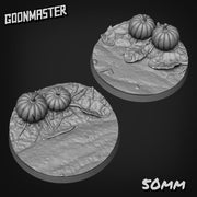 Pumpkin Patch Bases - Goonmaster | 28mm and 32mm | Wargaming | DnD | Tabletop Roleplaying