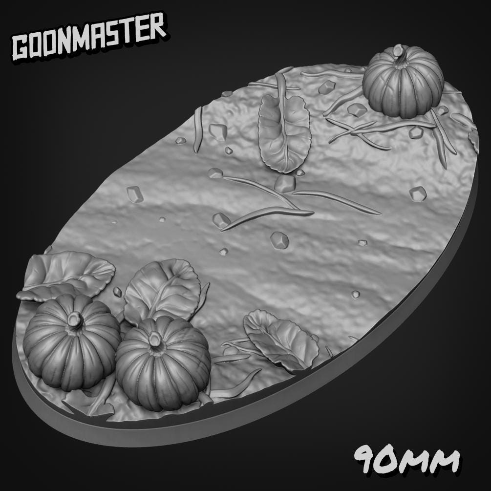 Pumpkin Patch Bases - Goonmaster | 28mm and 32mm | Wargaming | DnD | Tabletop Roleplaying