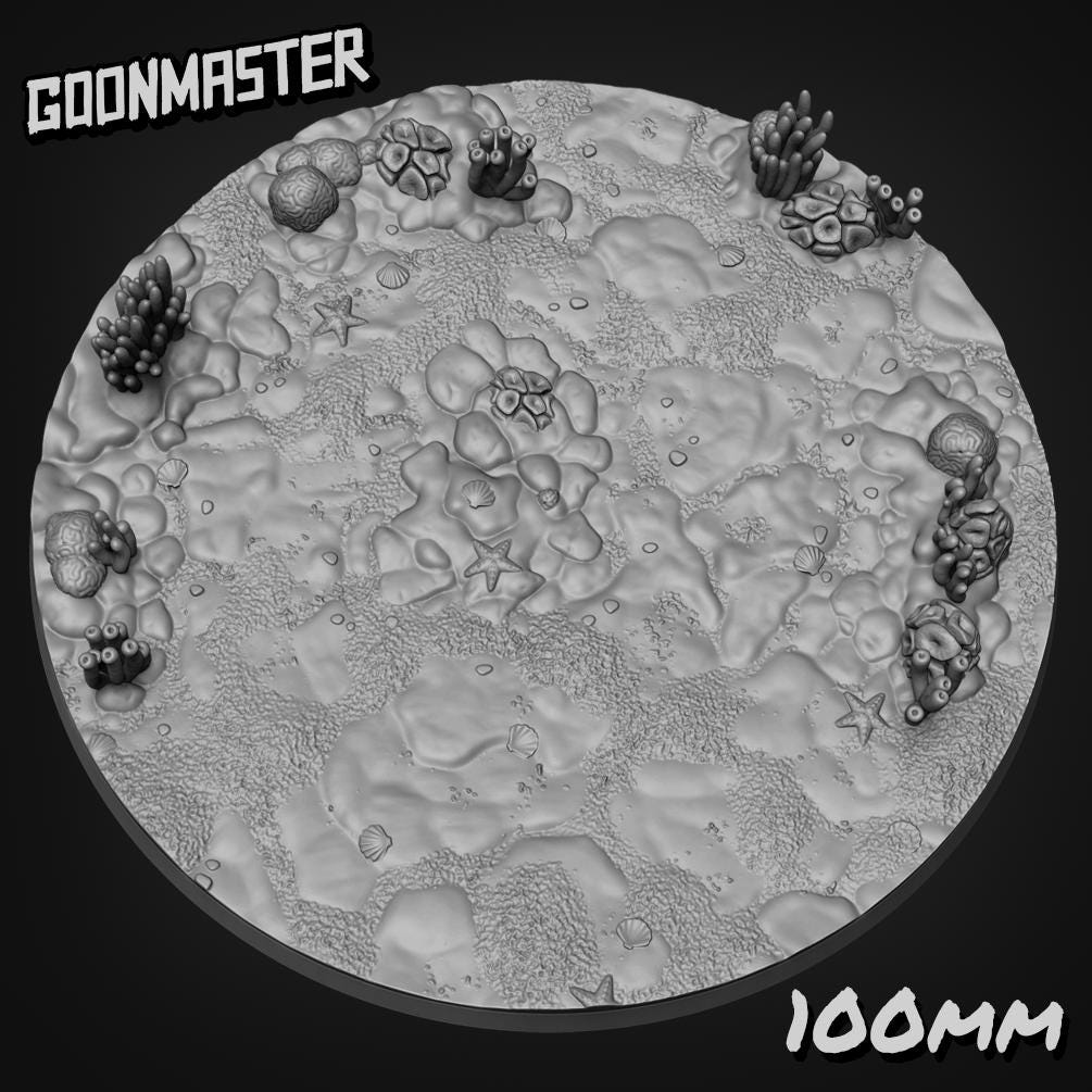 Sea Floor Bases - Goonmaster | 28mm and 32mm | Wargaming | DnD | Tabletop Roleplaying