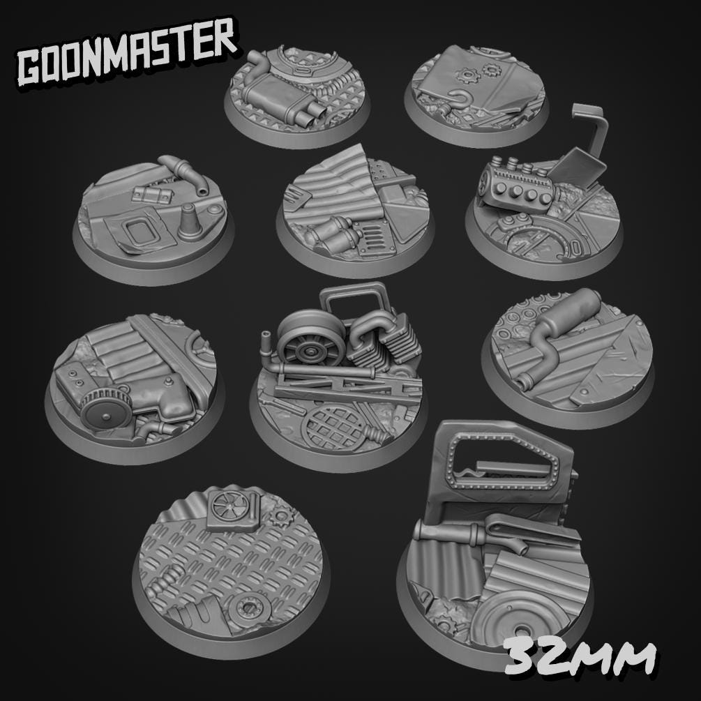 Junkyard Bases - Goonmaster | 28mm and 32mm | Wargaming | DnD | Tabletop Roleplaying