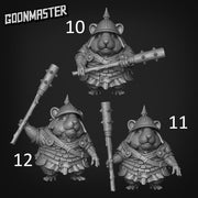 Hamster Mace Warrior. Hams of War- Goonmaster | 28mm and 32mm | Wargaming | DnD | Tabletop Roleplaying