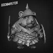 Hamster Sword Warrior. Hams of War- Goonmaster | 28mm and 32mm | Wargaming | DnD | Tabletop Roleplaying