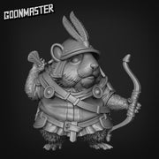 Hamster Archer. Hams of War- Goonmaster | 28mm and 32mm | Wargaming | DnD | Tabletop Roleplaying