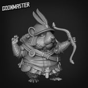 Hamster Archer. Hams of War- Goonmaster | 28mm and 32mm | Wargaming | DnD | Tabletop Roleplaying