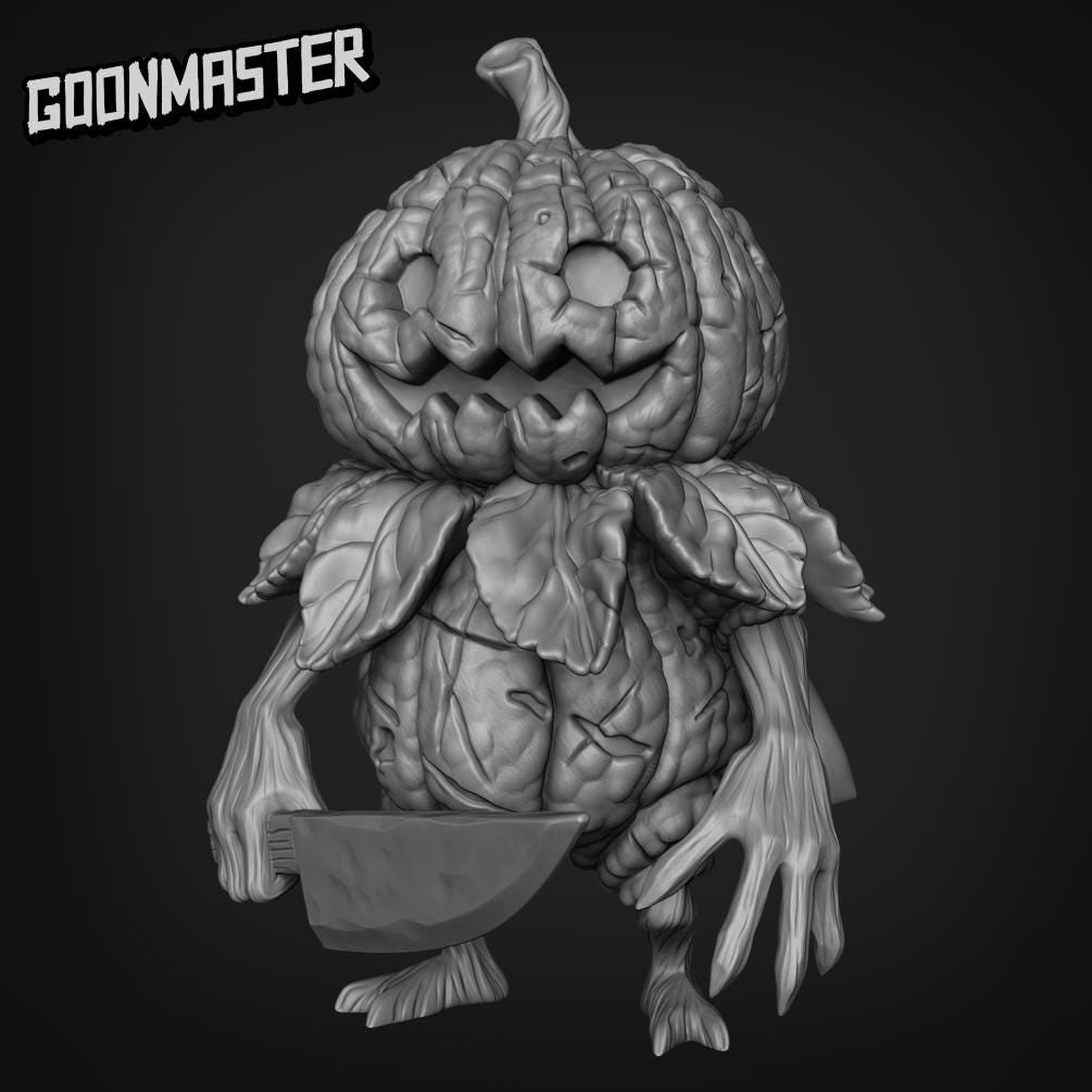 Scumpy Lumpkin Veteran. Pumpkin Soldier - Goonmaster | 28mm and 32mm | Wargaming | DnD | Tabletop Roleplaying
