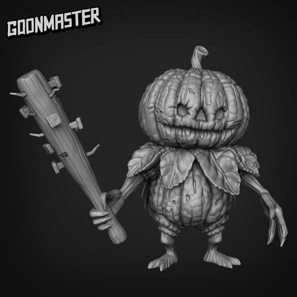Scumpy Lumpkin Veteran. Pumpkin Soldier - Goonmaster | 28mm and 32mm | Wargaming | DnD | Tabletop Roleplaying