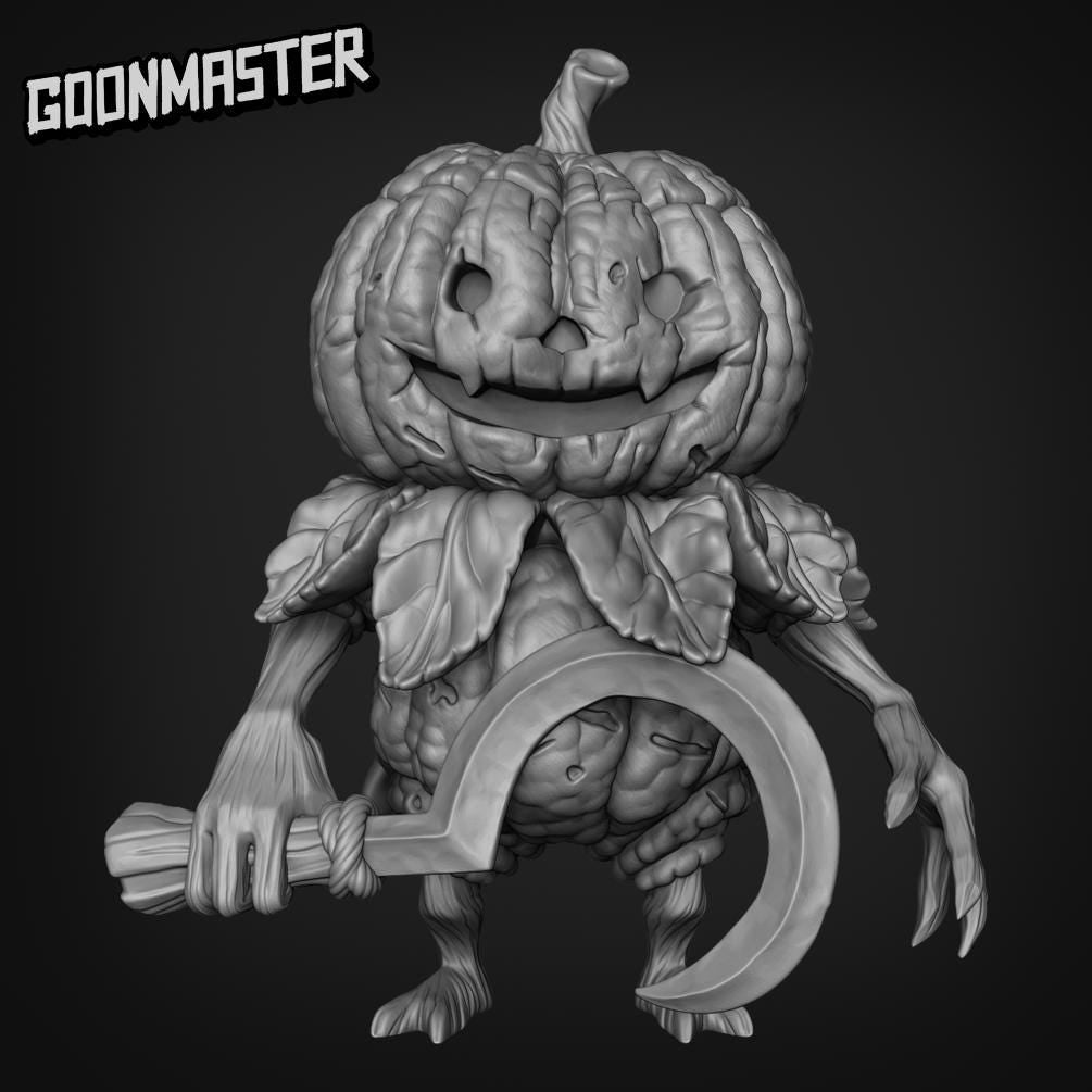 Scumpy Lumpkin Veteran. Pumpkin Soldier - Goonmaster | 28mm and 32mm | Wargaming | DnD | Tabletop Roleplaying