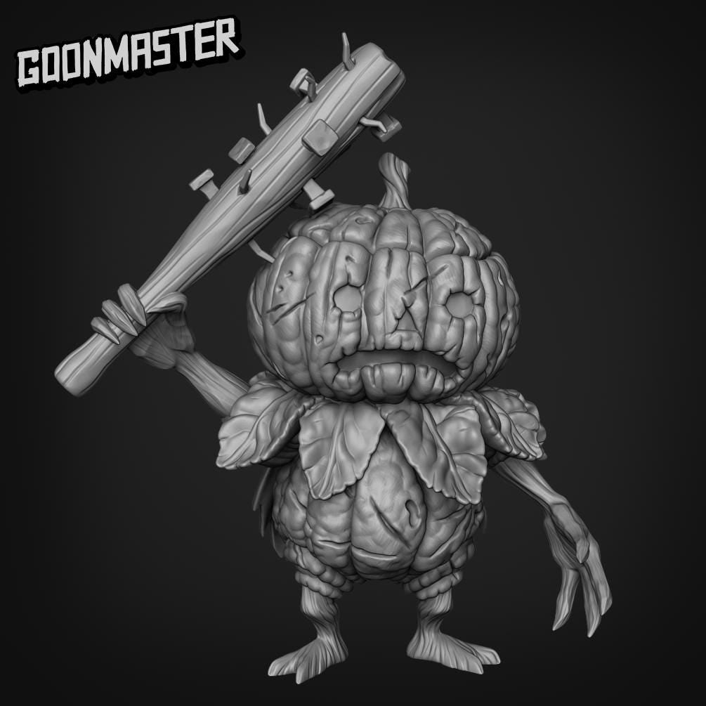 Scumpy Lumpkin Veteran. Pumpkin Soldier - Goonmaster | 28mm and 32mm | Wargaming | DnD | Tabletop Roleplaying