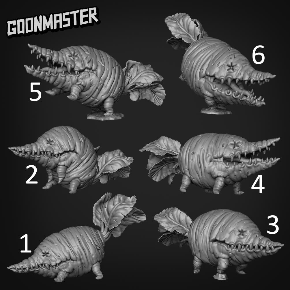 Veggie Dog, Turnip Monster - Goonmaster | 28mm and 32mm | Wargaming | DnD | Tabletop Roleplaying