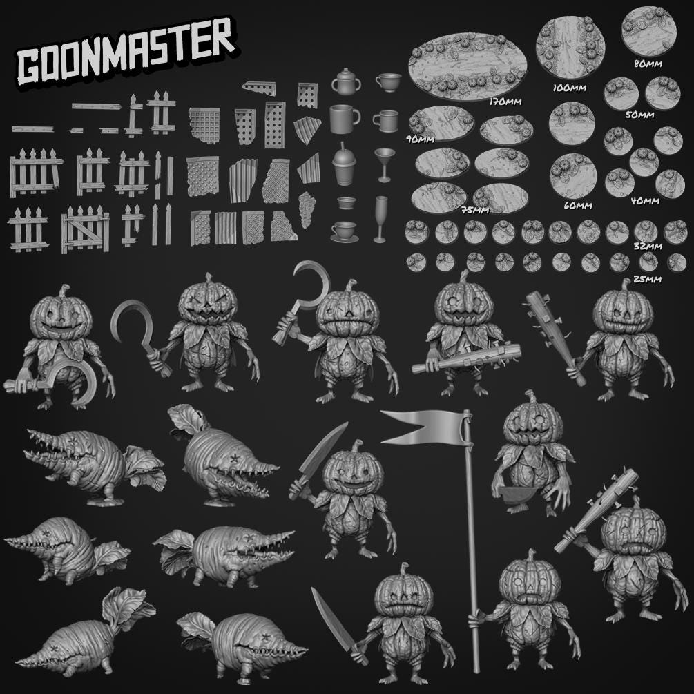 Veggie Dog, Turnip Monster - Goonmaster | 28mm and 32mm | Wargaming | DnD | Tabletop Roleplaying