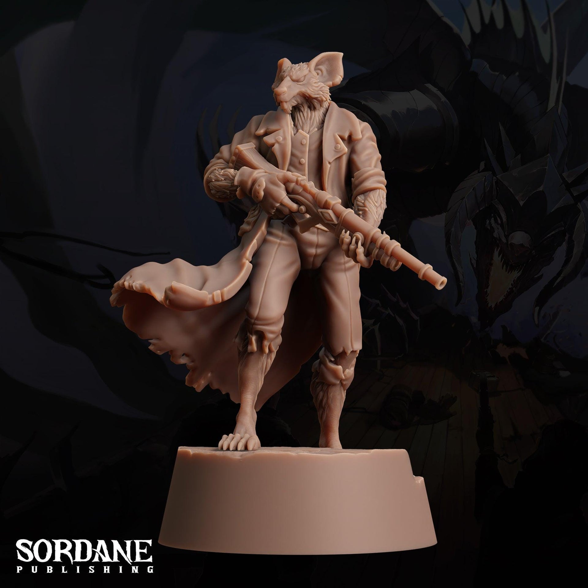Wererat Fighter - Sordane Publishing | 28mm and 32mm | Wargaming | DnD | Tabletop Roleplaying