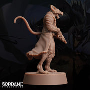 Wererat Fighter - Sordane Publishing | 28mm and 32mm | Wargaming | DnD | Tabletop Roleplaying