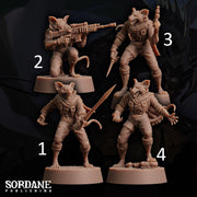 Wererat Assassin - Sordane Publishing | 28mm and 32mm | Wargaming | DnD | Tabletop Roleplaying