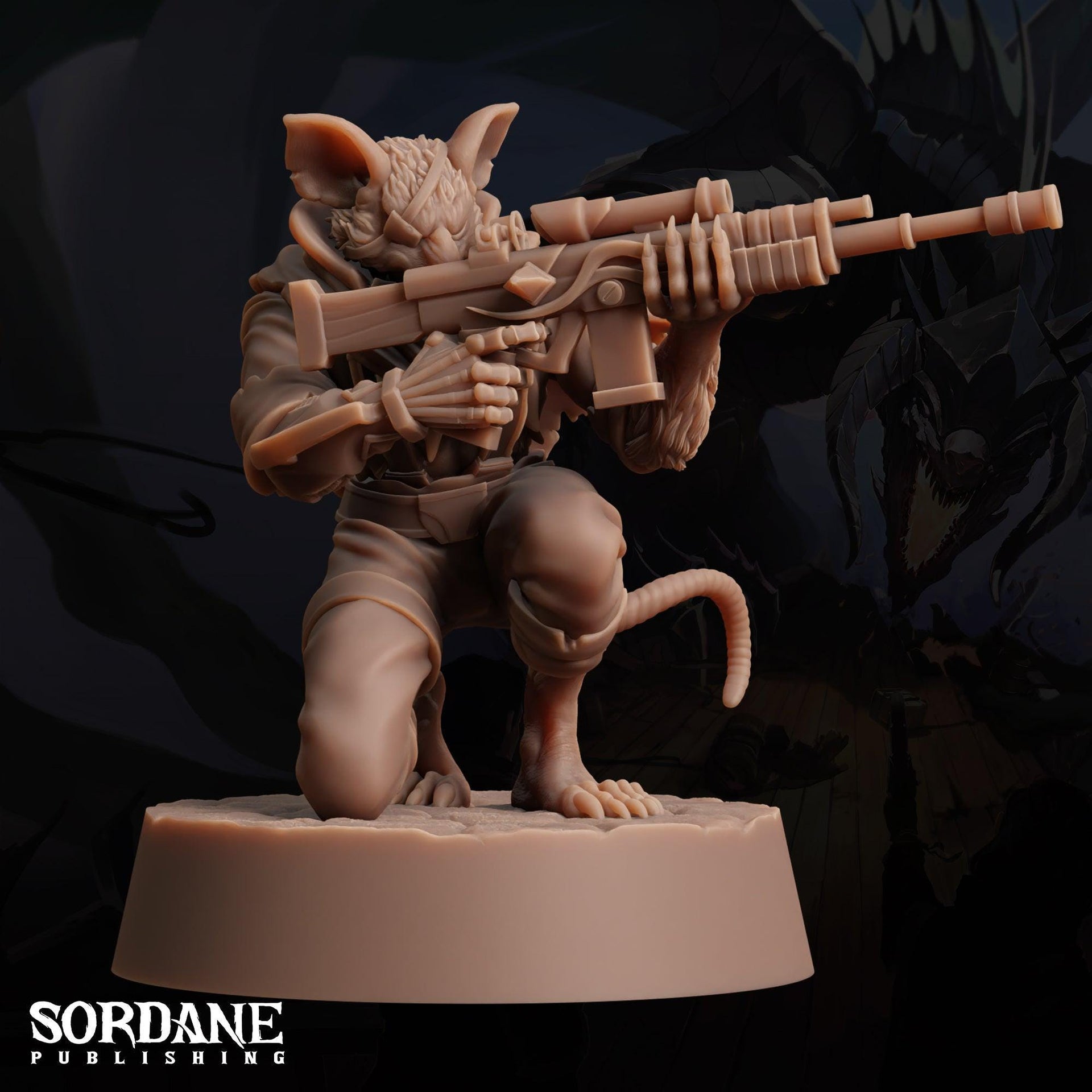 Wererat Assassin - Sordane Publishing | 28mm and 32mm | Wargaming | DnD | Tabletop Roleplaying