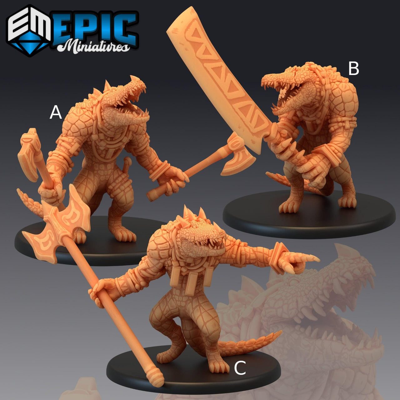 Crocodile Warrior - Epic Miniatures