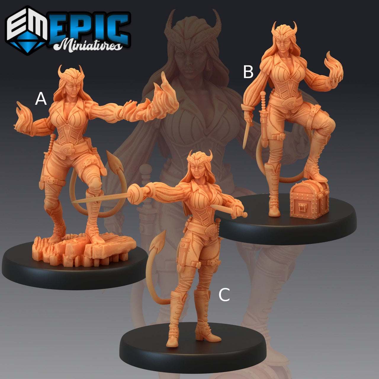 Devilkin Female - Epic Miniatures