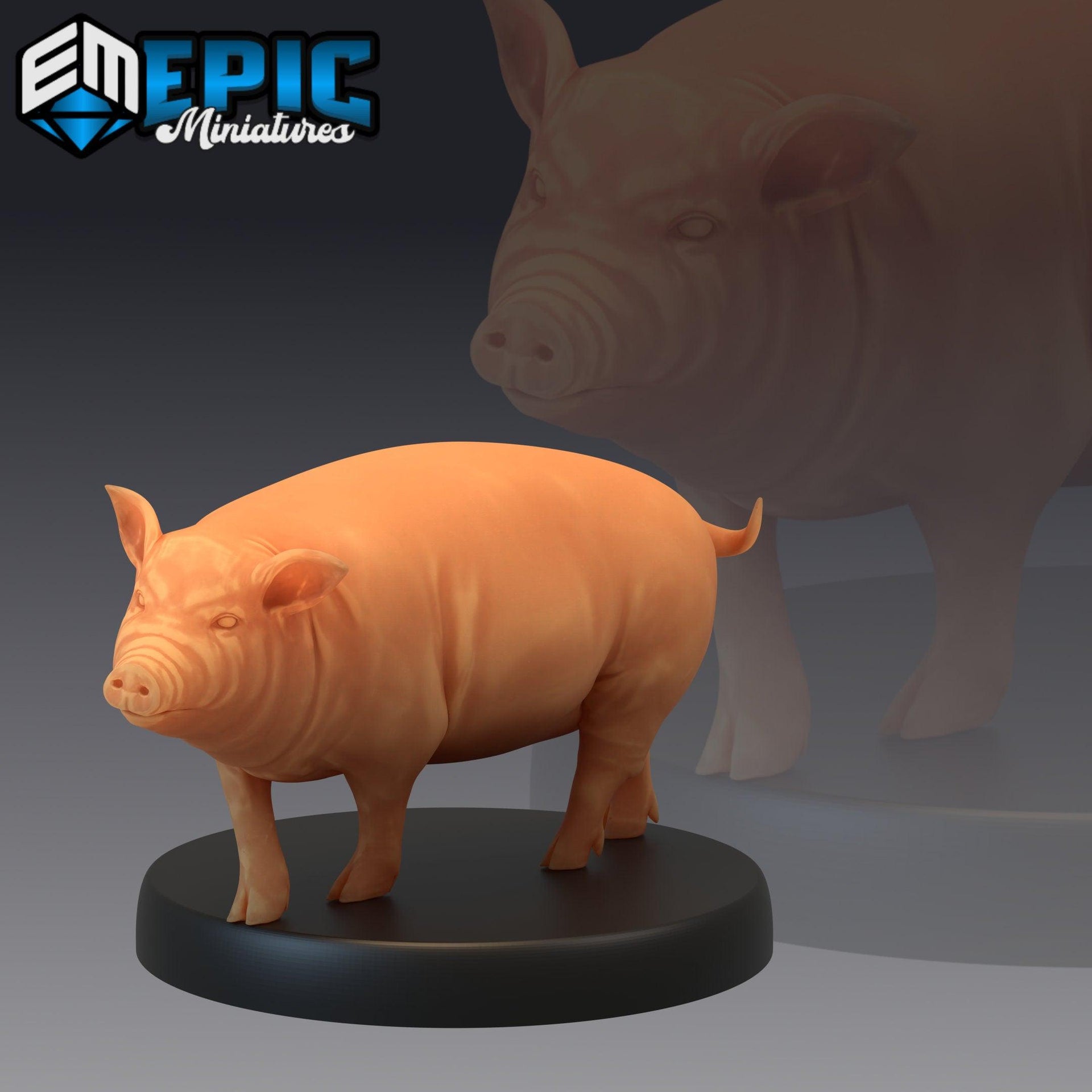 Farm Animal Pig - Epic Miniatures