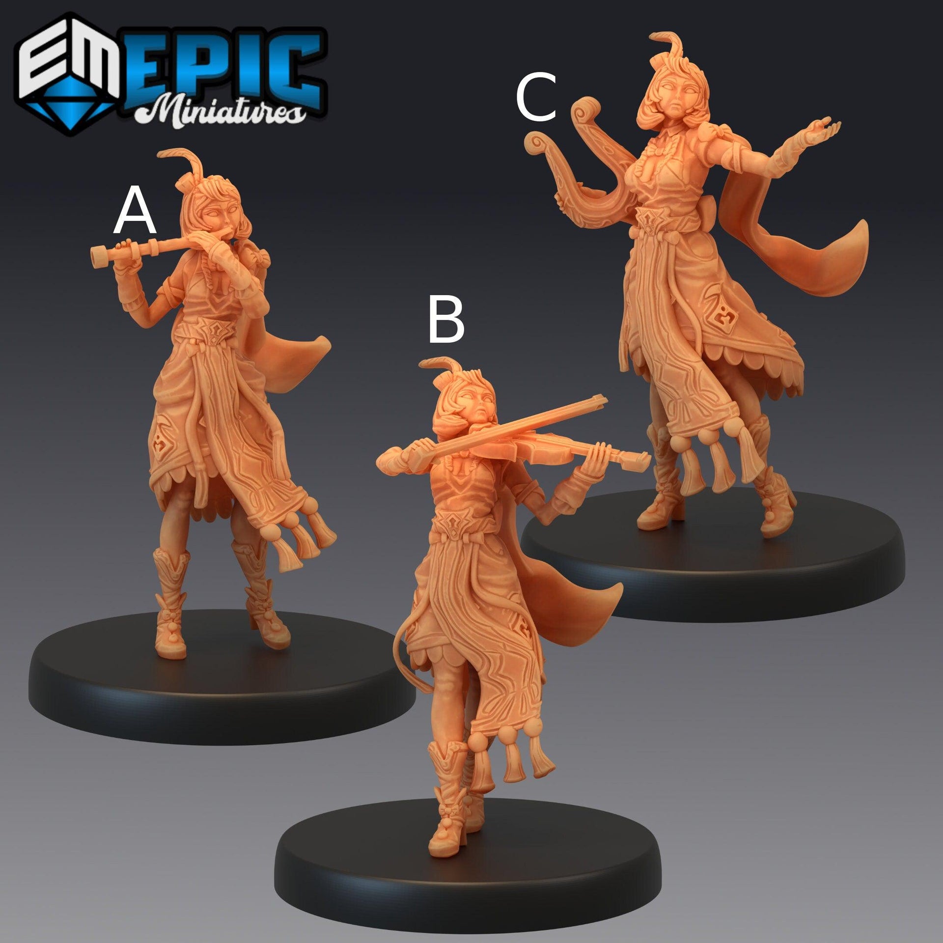 Fiona the Bard - Epic Miniatures