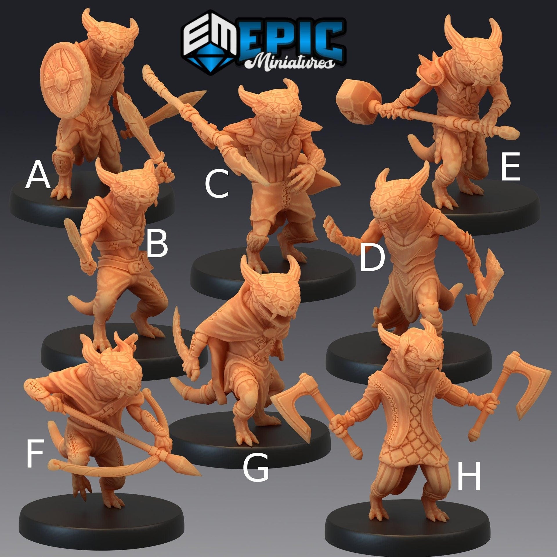 Lizard Folk - Epic Miniatures