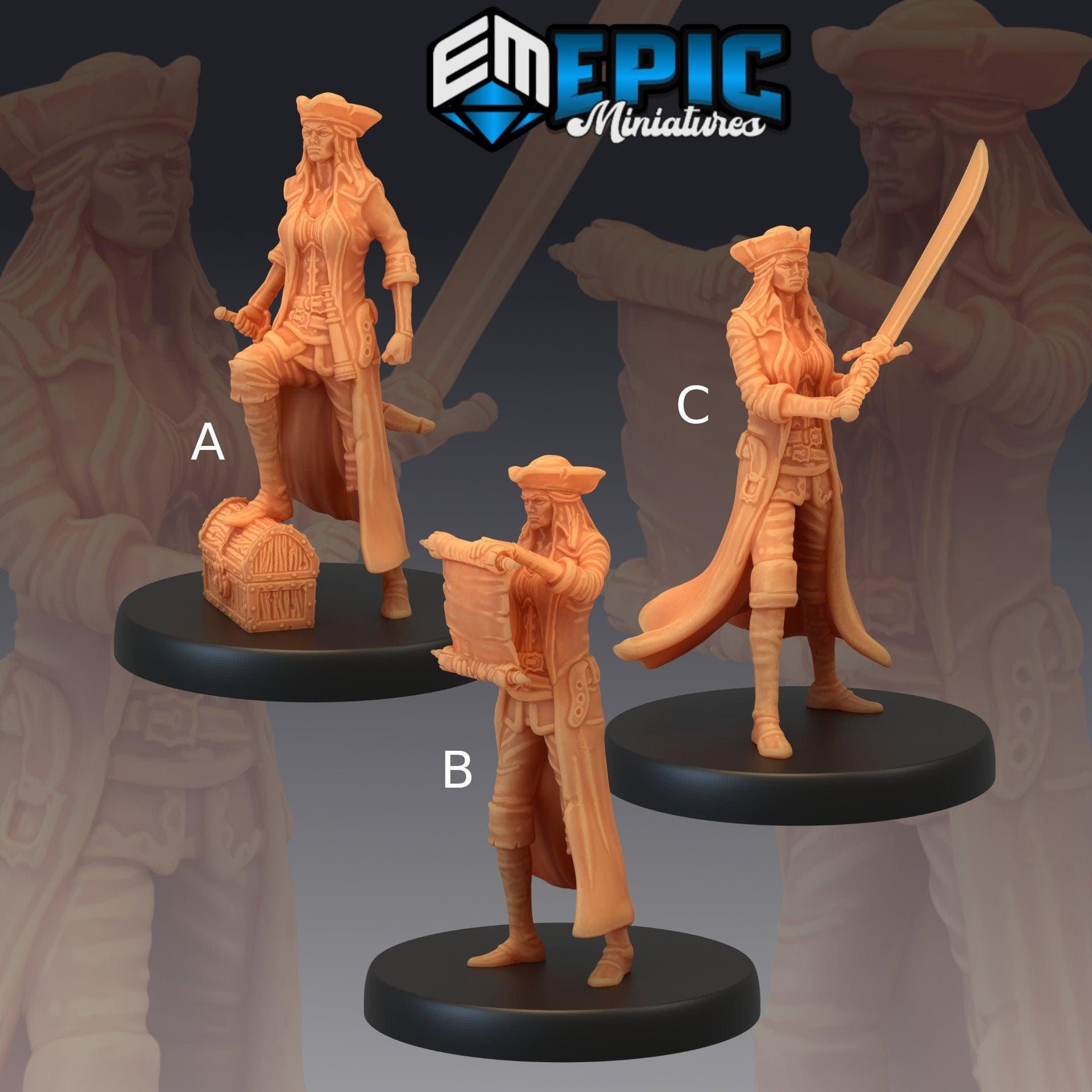 Pirate Quartermaster- Epic Miniatures