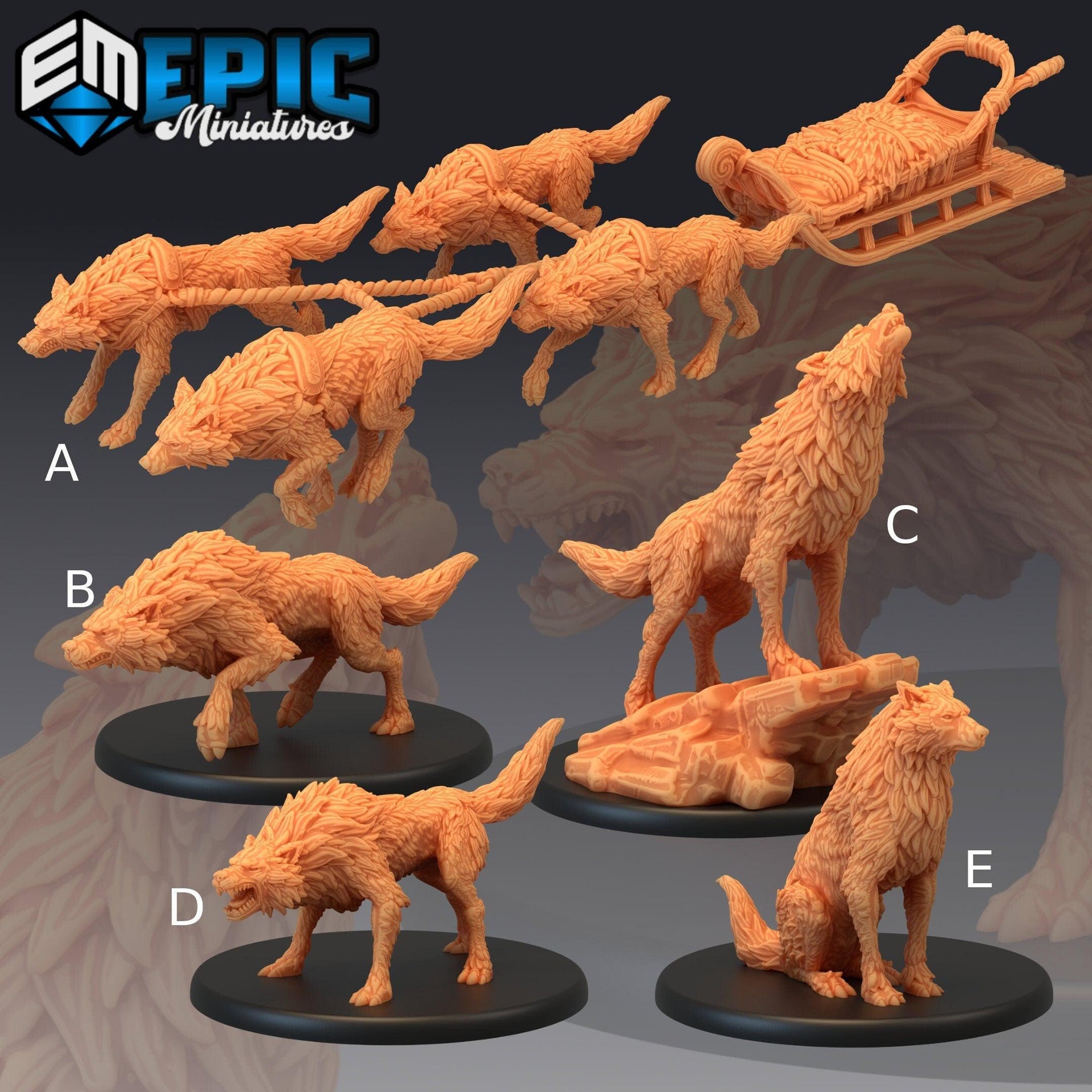 Winter Wolf - Epic Miniatures