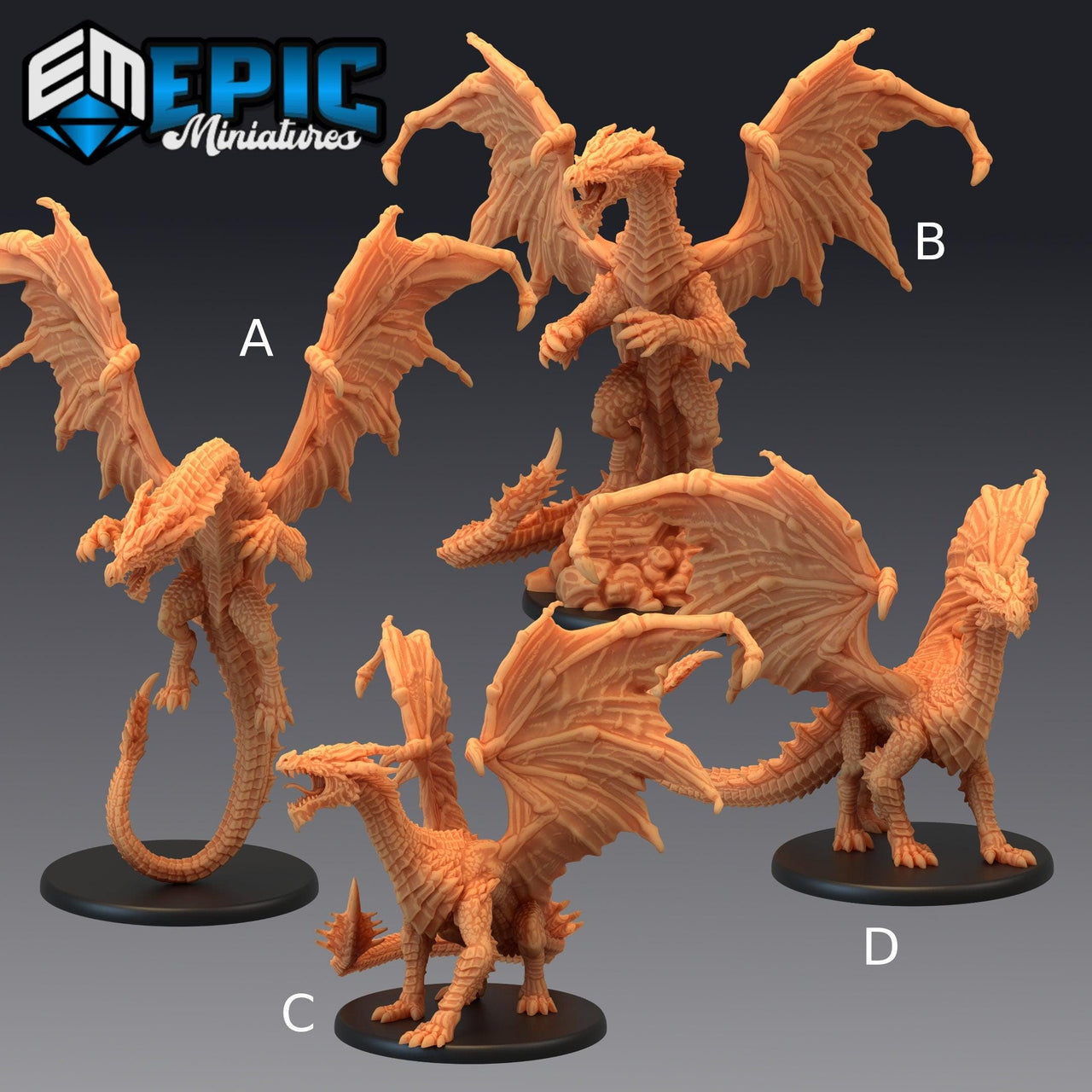 Yellow Dragon - Epic Miniatures